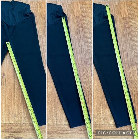 NWT Madewell Maternity Over-the-Belly Skinny Jeans in Lunar Wash Black size 33 - Picture 15 of 16